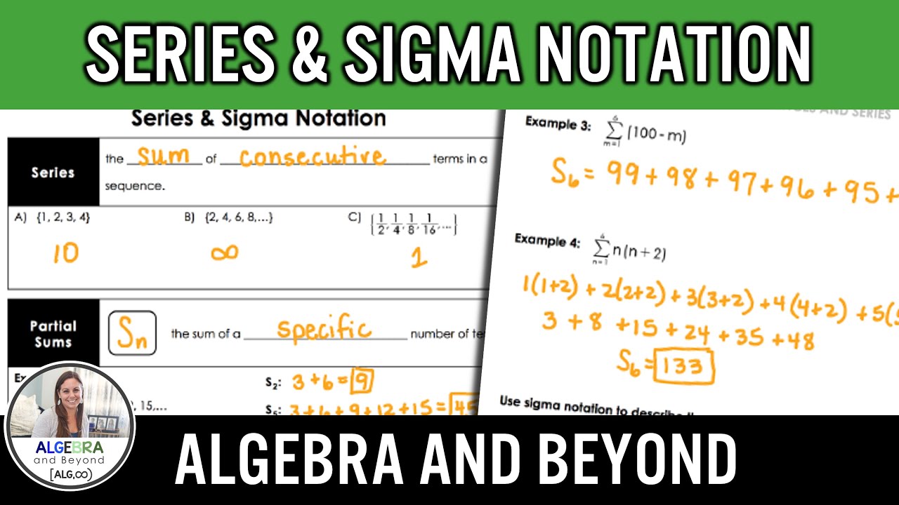 Series and Sigma Notation | Algebra 2 Lesson