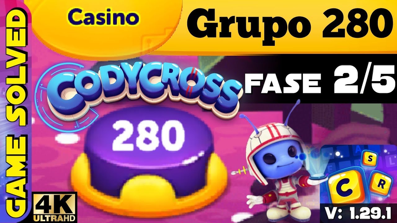 CodyCross - Crucigramas || Casino | Grupo 280 - Fase 2/5