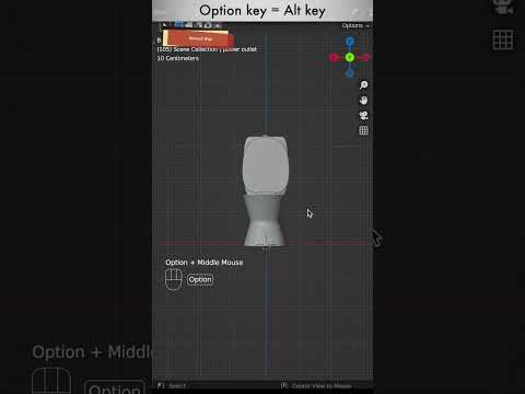 Blender Tips - Orthographic View Without Numpad