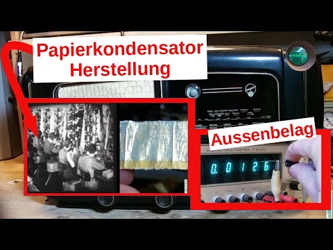 [137] Rollkondensator zerlegt und Produktion, Aussenbelag, Beine machen - Blaupunkt NU670W Teil5