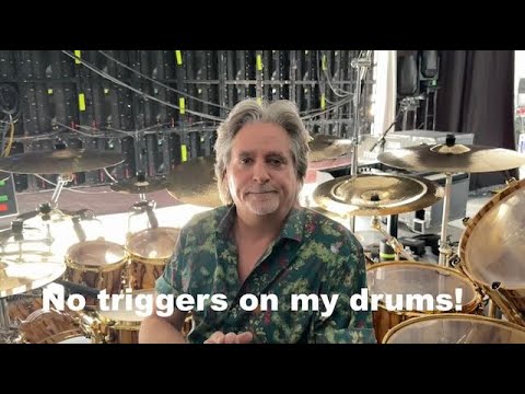Todd Sucherman- NO TRIGGERS on my drums at any point in my career.