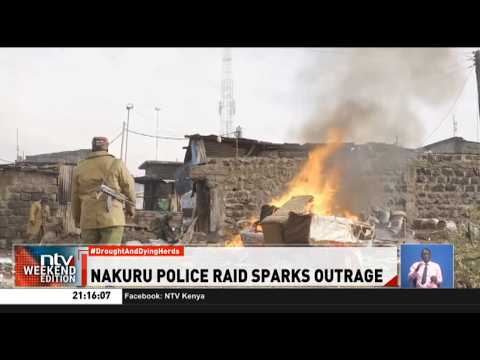 Nakuru: Tension in Hilton Slums in London after police raid drug and illicit brew dens in the area
