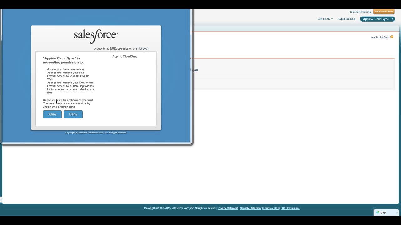 Appirio Cloud Sync Admin Guide - Installation