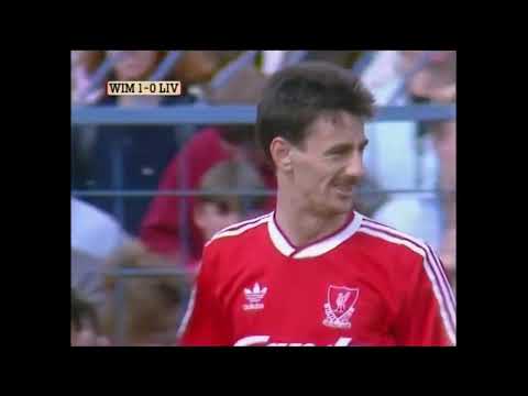 Wimbledon 1 v Liverpool 2 1988/89 Football League Division One