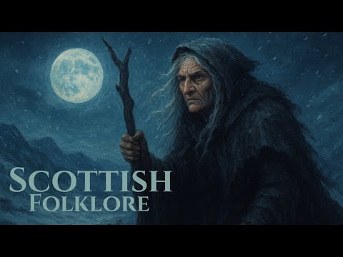 The Cailleach Bheur | Queen of Winter Sleep Story | Scottish Folklore (ASMR & Fire Sounds)