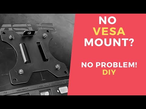 No VESA Mount on Monitor! No Problem! DIY (with ASUS)