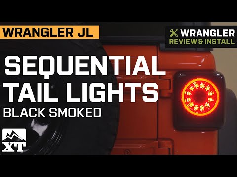 2018-2020 Jeep Wrangler Sequential LED Tail Lights - Black Smoked Review & Install