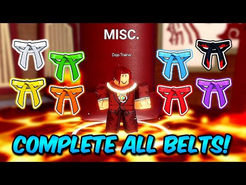 Completing All Dojo Belts Quests under 5 Minutes..  | Blox Fruits