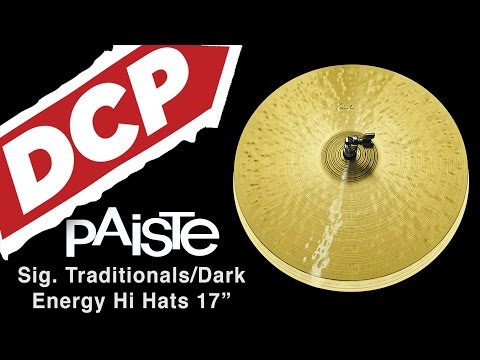 Paiste Signature Traditionals/Dark Energy Hi Hat Cymbals 17"