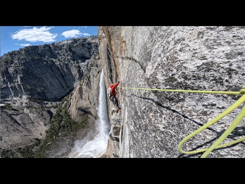 Climbing next to Yosemite's BIGGEST waterfall