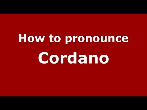 How to pronounce Cordano (Italian/Italy) - PronounceNames.com