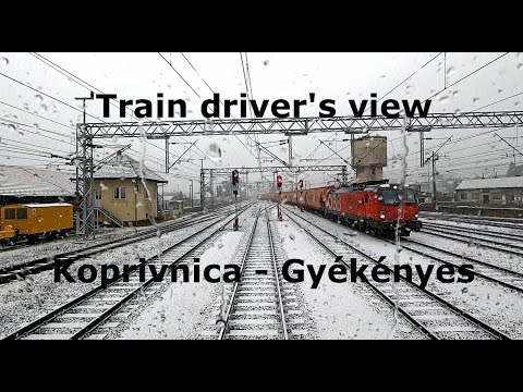 4K [Train driver's view] Koprivnica - Gyékényes + timelapse
