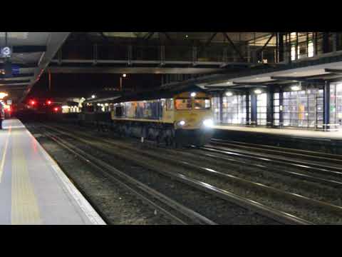 GBRf 66744 with 6G15 Hoo Junction Yard to Rainham passing Ashford 30/01/2016