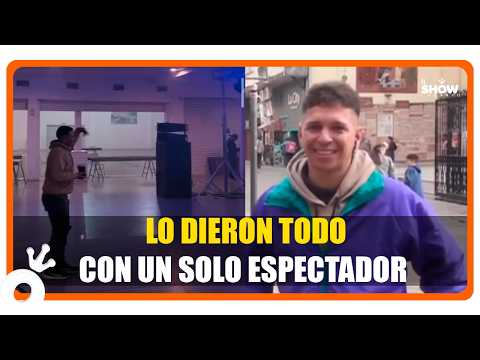 Lo dieron todo con un solo espectador