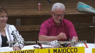 Board Meeting September 3 2025