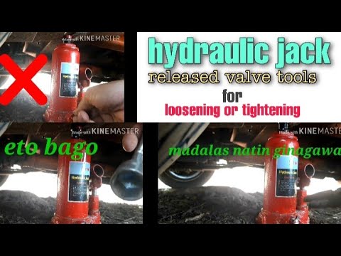 Hydraulic jack hacks released valve(loosening or tightening tools)