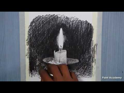 Mountains and Pine Tress Watercolor Pencil Landscape Drawing | steps to follow