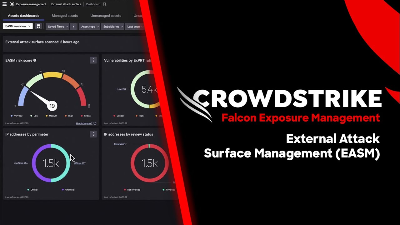 Falcon Exposure Management External Attack Surface Management (EASM): Demo Drill Down