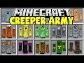 Minecraft CREEPER ARMY MOD | SPAWN BRAND NEW MINECRAFT CREEPERS AND TRY TO SURVIVE!!