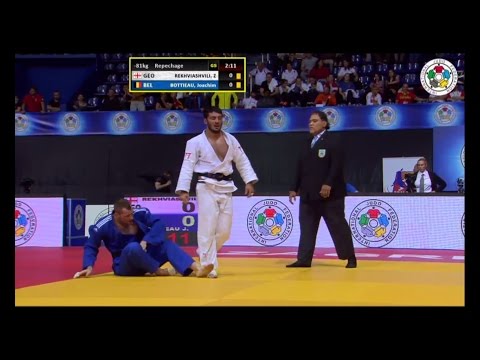 Zebeda Rekhviashvili (GEO) vs. Joachim Bottieau (BEL) -81kg IJF Grand Prix Zagreb 2015