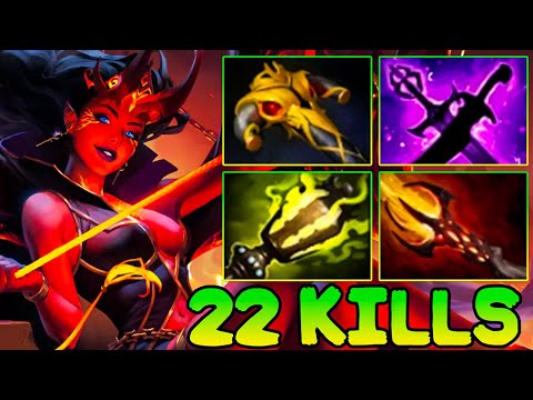 22 Kills QOP Dota 2 Mid - Best Queen Of Pain Dota 2 Pro Gameplay Guide Build 7.37