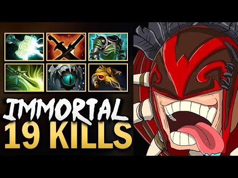 Bloodseeker Gameplay with 19 Kills and Cuirass - Dota 7.39