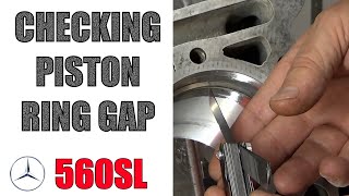 560SL – pomiar szczeliny pierścieni tłokowych (ring gap) w silniku M117
