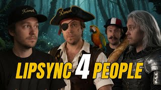 Lipsync 4 people at once - Dzine.ai