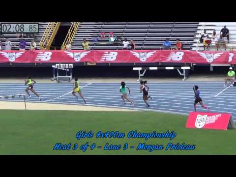 2013 New Balance Outdoor National Championships - Girls 4x400 championship (heat 3)