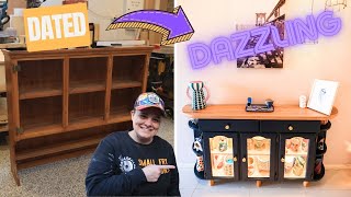 DIY | Upcycling a Hutch into a Modern Entry Hall Table
