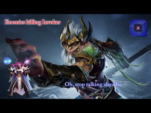 Dota 2 INVOKER Voice line - When Enemies Killing Invoker and Allies meeting Invoker