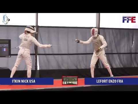 Melun Open 2022 SMF - L8 - Nick Itkin USA v Enzo Lefort FRA