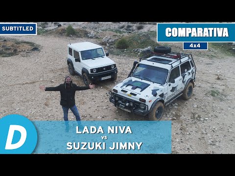 4×4 test, to the limit! Lada Niva vs. Suzuki Jimny | Offroad test | SUBTITLED