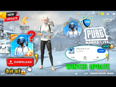 🥶How To Download Pubg Lite🤯 Winter New Update! 2026? | No Hacker😤 | Best Vpn? For Pubg Lite😳 2026 🔥