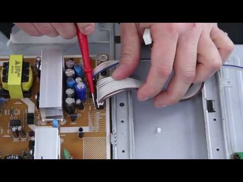 Reparando Samsung TV LCD no se enciende Sin imagen pantalla oscura Capacitores son malos