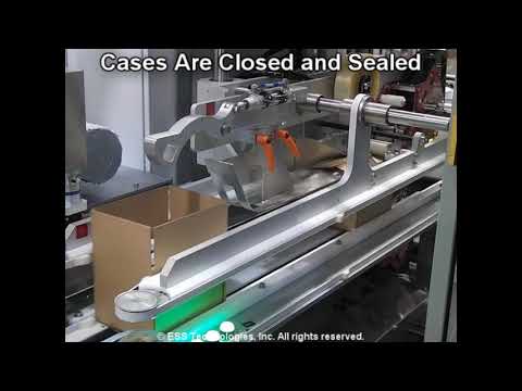 High Speed Robotic Case Packer with Integrated Serialization System