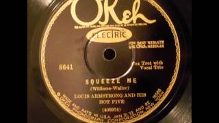LOUIS ARMSTRONG'S HOT FIVE- Squeeze Me - OKeh 8641