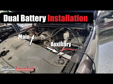 How To Install a DUAL BATTERY setup 12 Volt (Chevy Silverado, Tahoe Suburban, GMC Sierra, Yukon)