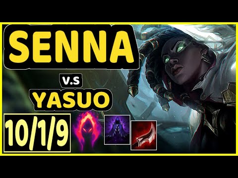 HOLLOW (SENNA) vs YASUO - 10/1/9 KDA BOTTOM ADC GAMEPLAY - KR Ranked GRANDMASTER