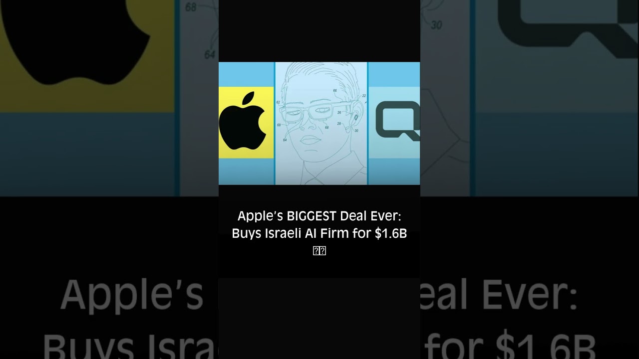 Apple Buys Israeli AI Firm for $1.6B 🍎🤖 | iPhone #iphone #apple #appleai #siri #iphonexr