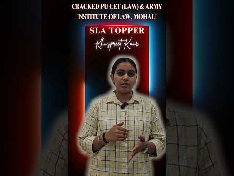 Khushpreet shares how he cleared PU Law and Army Law Entrance in just 30 days