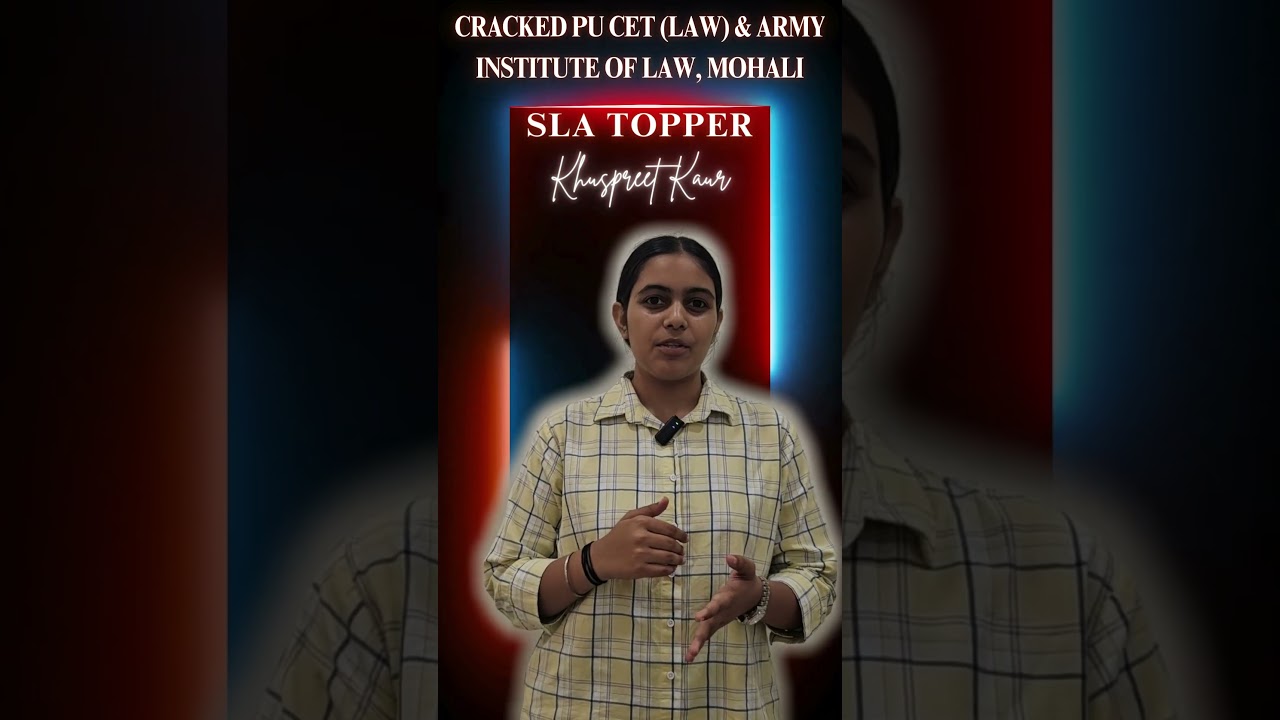 Khushpreet shares how he cleared PU Law and Army Law Entrance in just 30 days