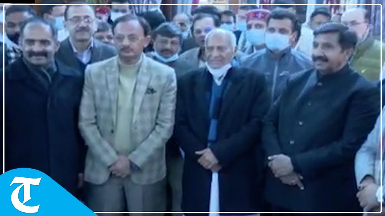 Himachal: Chander Kumar takes oath of office of Pro tem Speaker at Raj Bhawan in Shimla