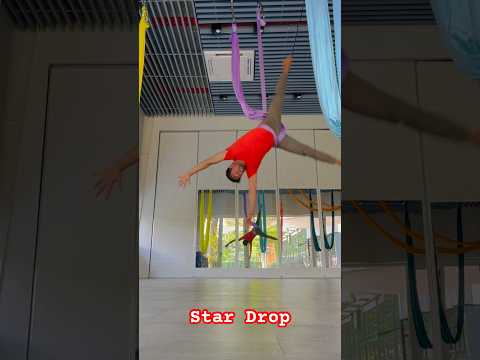 Star drop on hammock | Aerial yoga advance drop | Aerial classes in delhi | Aerial yoga basic poses