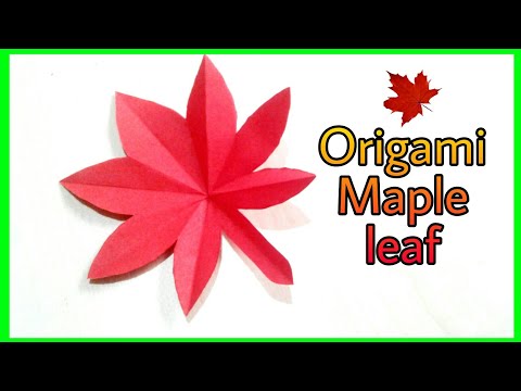 ORIGAMI MAPLE LEAF/DIY MAPLE LEAF/MAPLE LEAF/HOW TO MAKE MAPLE LEAF/EASY PAPER MAPLE LEAF