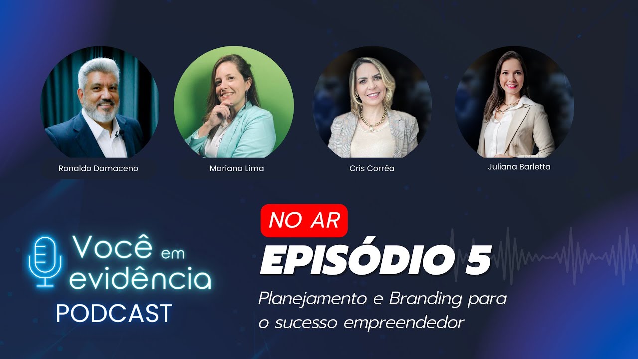 Juliana Barletta e Cris Corrêa, Ronaldo e Mariana falam de Planejamento e Branding pessoal na J.Sucesso