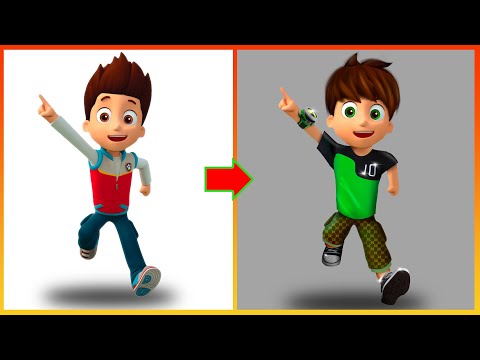 Ryder Pawpatrol Glow Up Ben10 - Pawpatrol Art