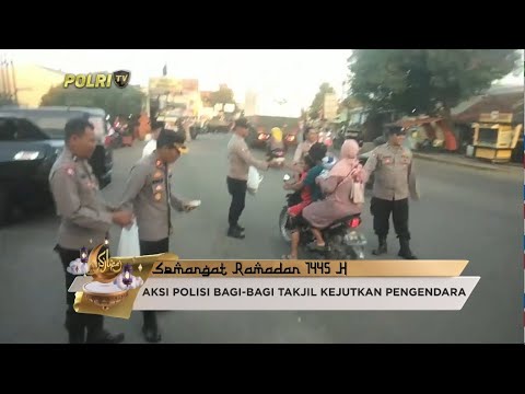 POLRES INDRAMAYU BAGI TAKJIL DIKIRA RAZIA