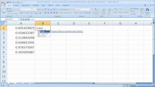 Functions/Formulas in Excel 6 - Use Round & Rand to return Random Numbers with 2 Decimal Places