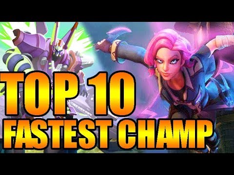 Paladins 2.01 | TOP 10 FASTEST CHAMPIONS in Paladins [Deutsch / German]